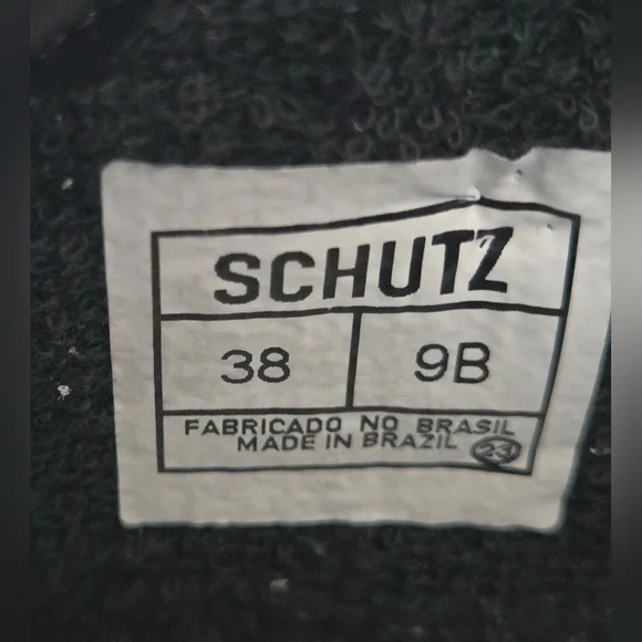 Schutz ST-Mid Rock Sneaker, Women's US Size 8. White/Black/Cream - Picture 9 of 10